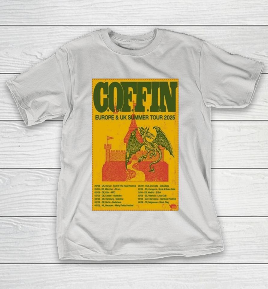 Coffin Europe & Uk Summer Tour 2025 Dates Dragon Shirts