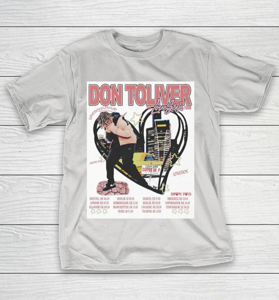 Don Toliver The Love Sick Tour 2023 Dates Heart Shirts