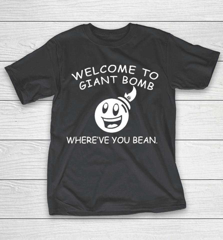 Welcome To Giant Bomb Where’ve You Bean Shirts