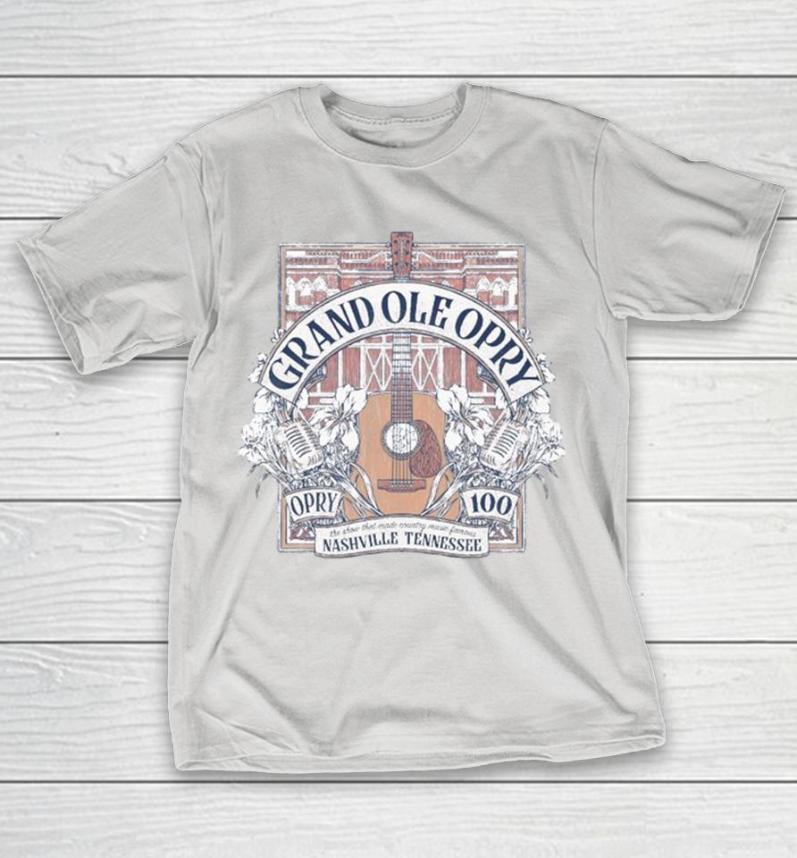 Grand Ole Opry 100 Country Music Famous Nashville Tennessee Guitar Shirts