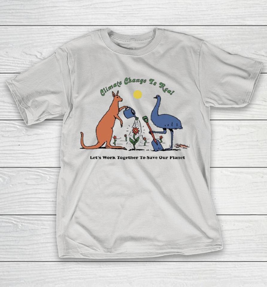 Hockey Dad Climate Change Is Real Let’s Work Together To Save Our Planet Shirts