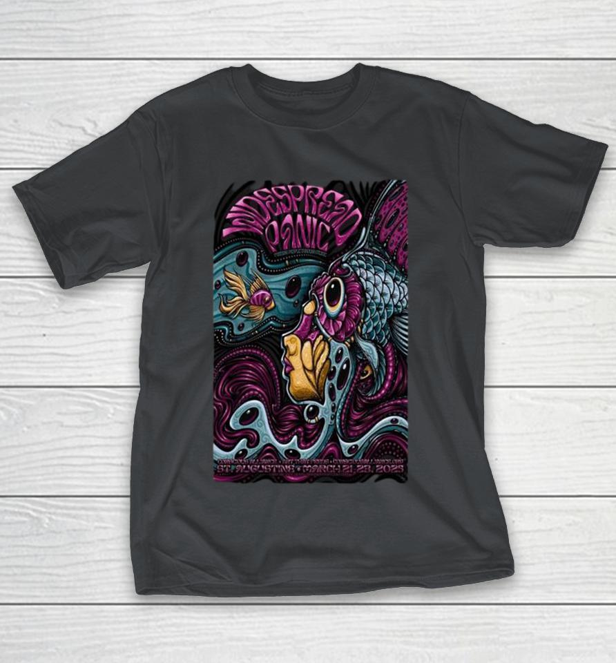 Widespread Panic At Augustine Amphitheatre In Augustine, FL On March 21-23 2025 Tour Shirts