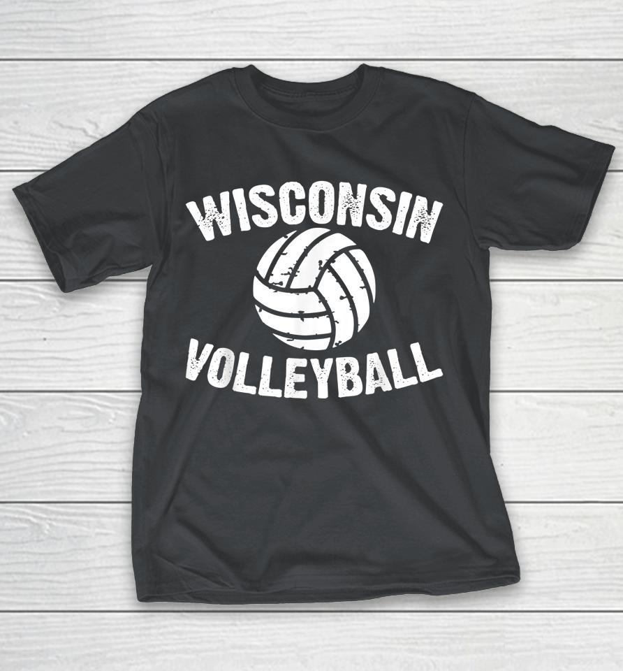 Wisconsin Volleyball Shirts WoopyTee