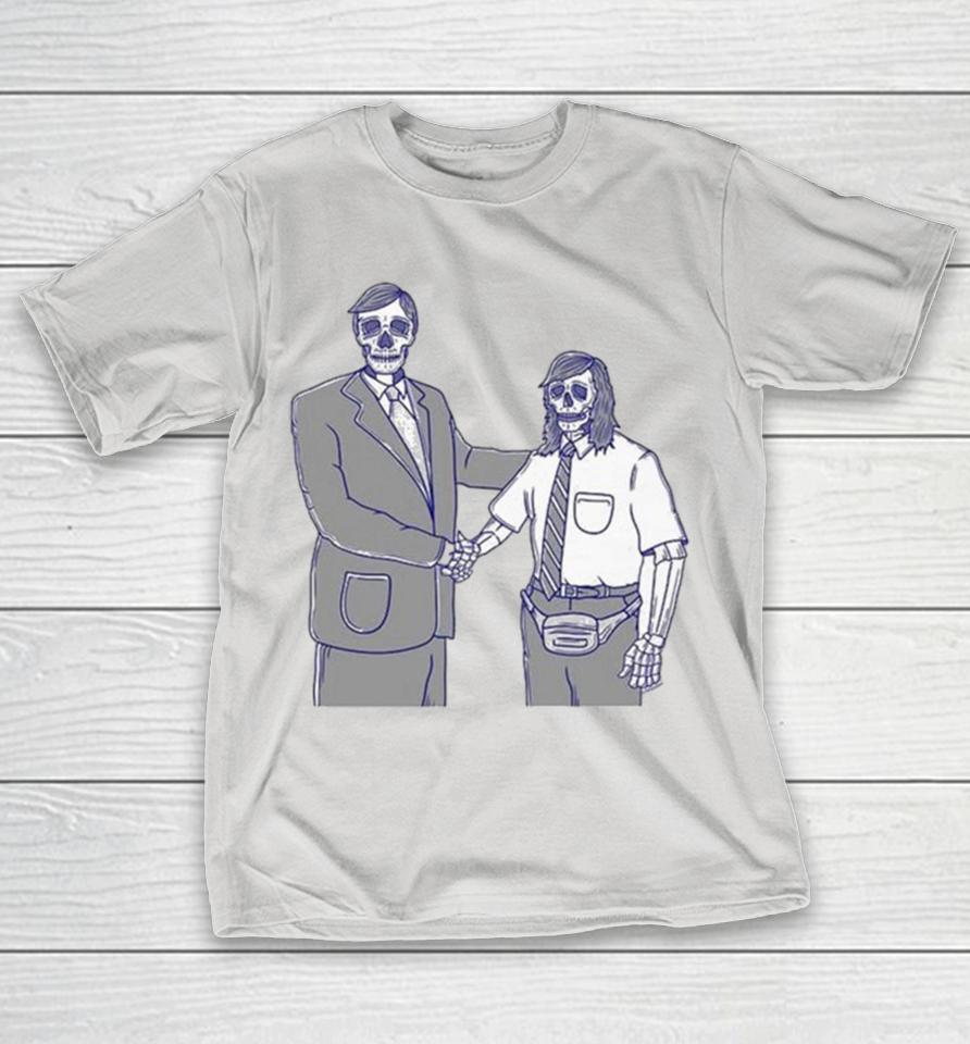 Ken Howard And Michael Scott The Office Skeleton Shirts