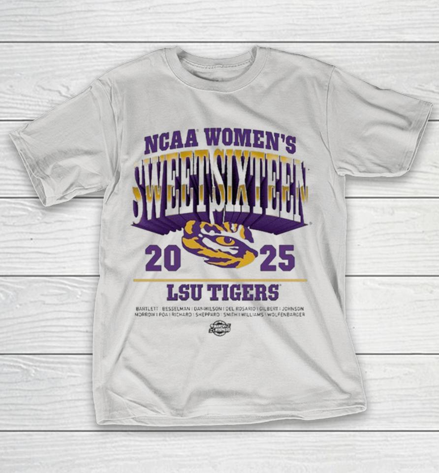 Lsu Tigers 2025 NCAA Division I Women’s Basketball Sweet Sixteen March Madness Shirts
