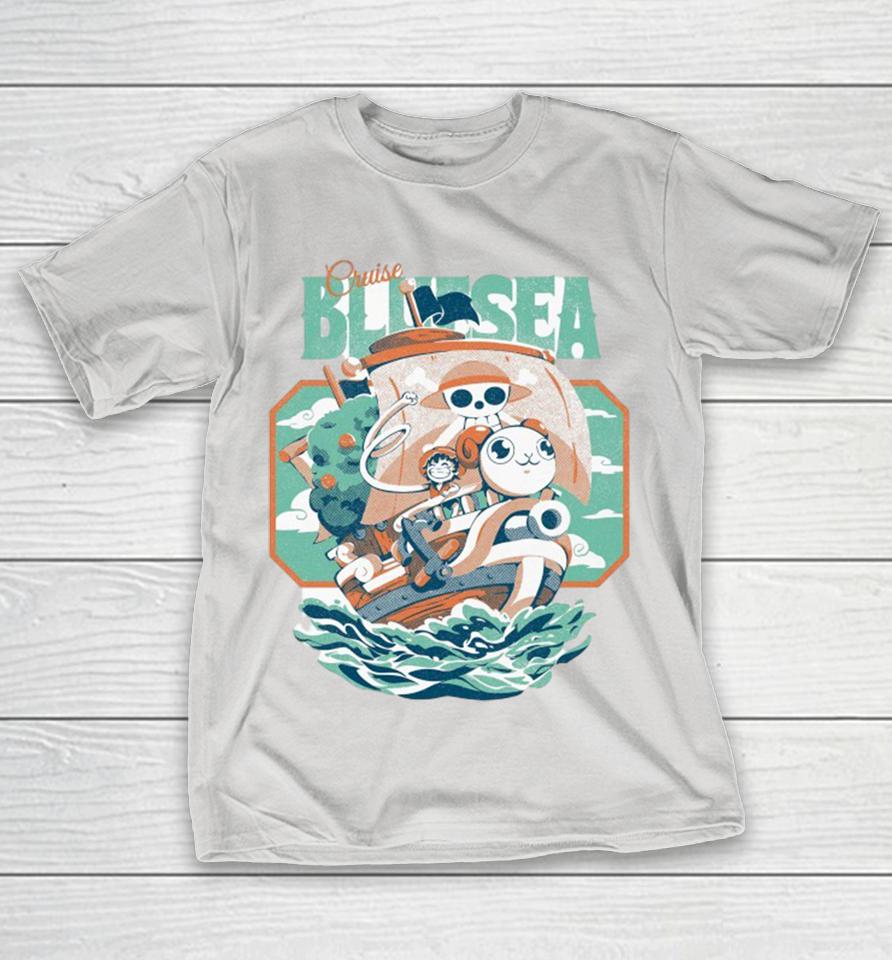 Monkey D Luffy One Piece Blue Sea Cruise Shirts