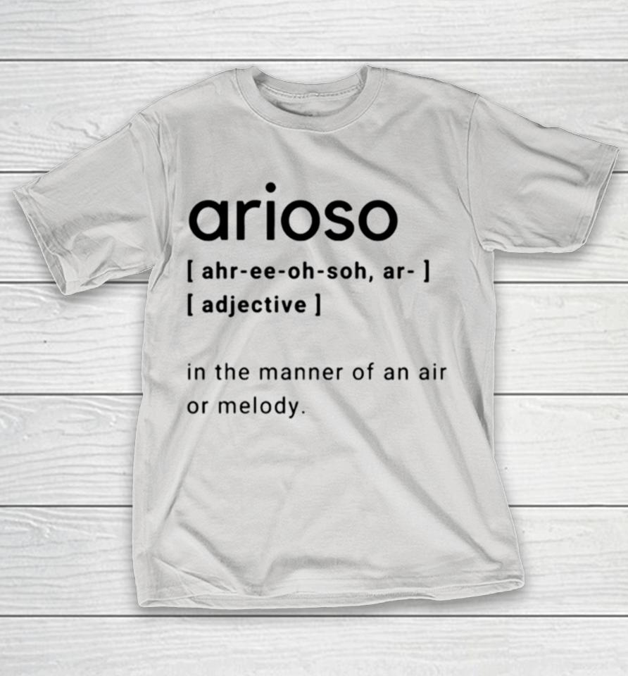 Word Definition Arioso Black And White Shirts