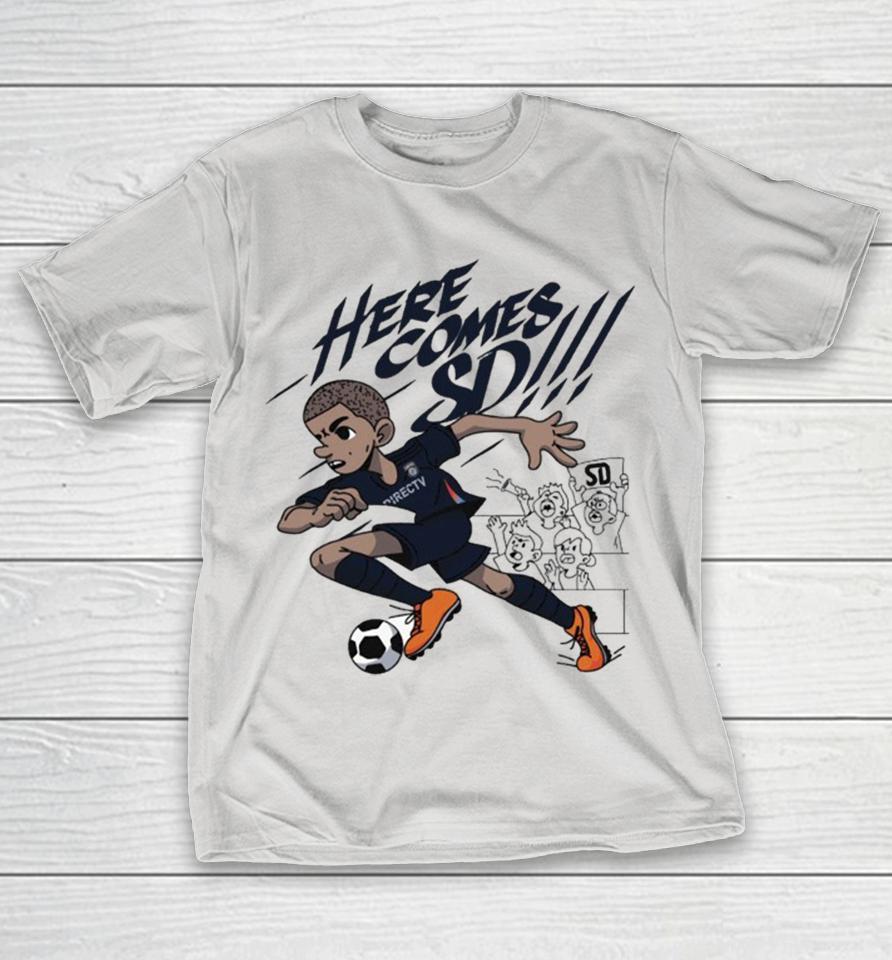 San Diego FC Here Comes SD Shirts