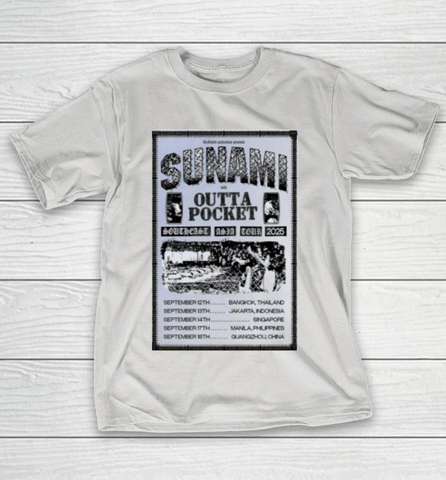 Sunami Southeast Asia Tour 2025 Poster Shirts