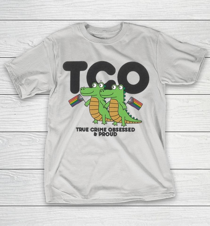 True Crime Obsessed And Proud TCO Crocodile Gator LGBT Flag Shirts