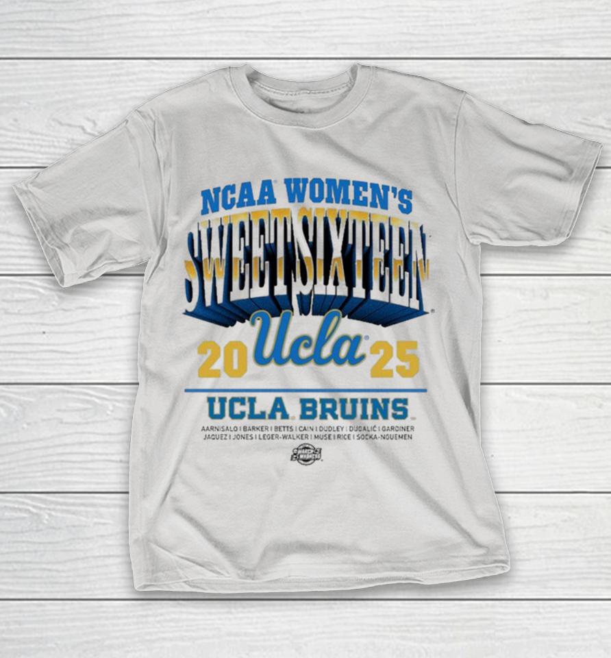 UCLA Bruins 2025 NCAA Division I Women’s Basketball Sweet Sixteen March Madness Shirts