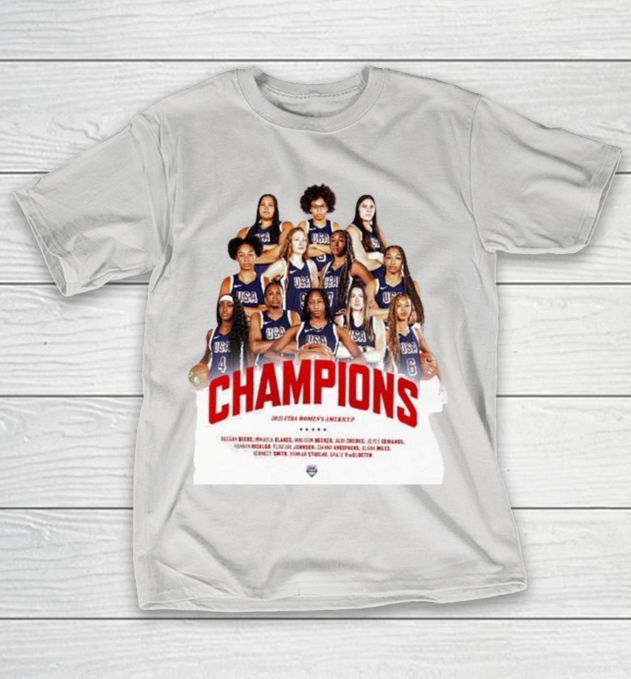 USA Women’s Basketball Champions 2025 FIBA Women’s Americup Shirts