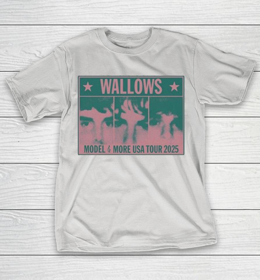 Wallows Model And More USA Tour 2025 Colorblock Faces Shirts
