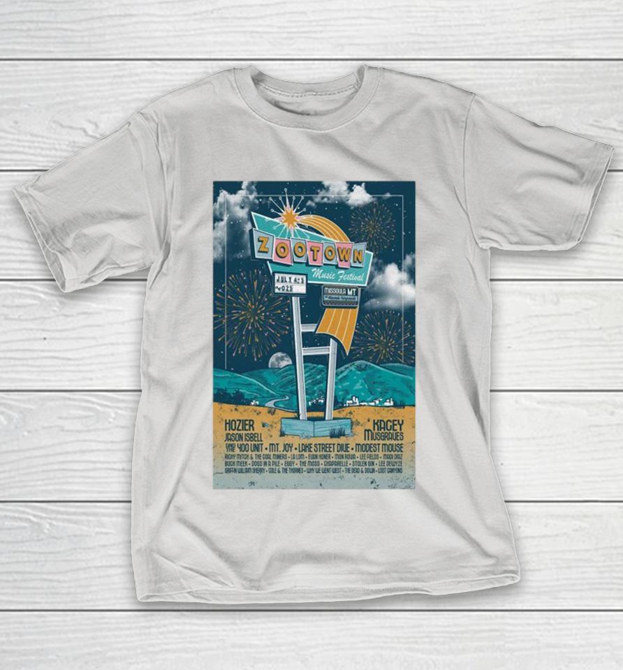 ZooTown Music Missoula, Montana Fes 2025 Tour Shirts
